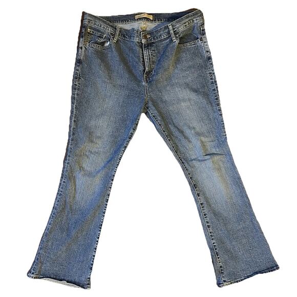 Old Navy Denim - Old Navy OND Jeans Curvy 16 Short Bootcut Just Below Waist Blue Denim Stretch